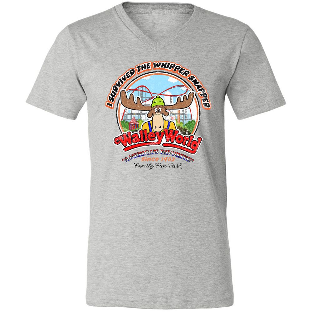 Unisex V-Neck T-Shirt - YSTU98LK - Athletic Heather - 7