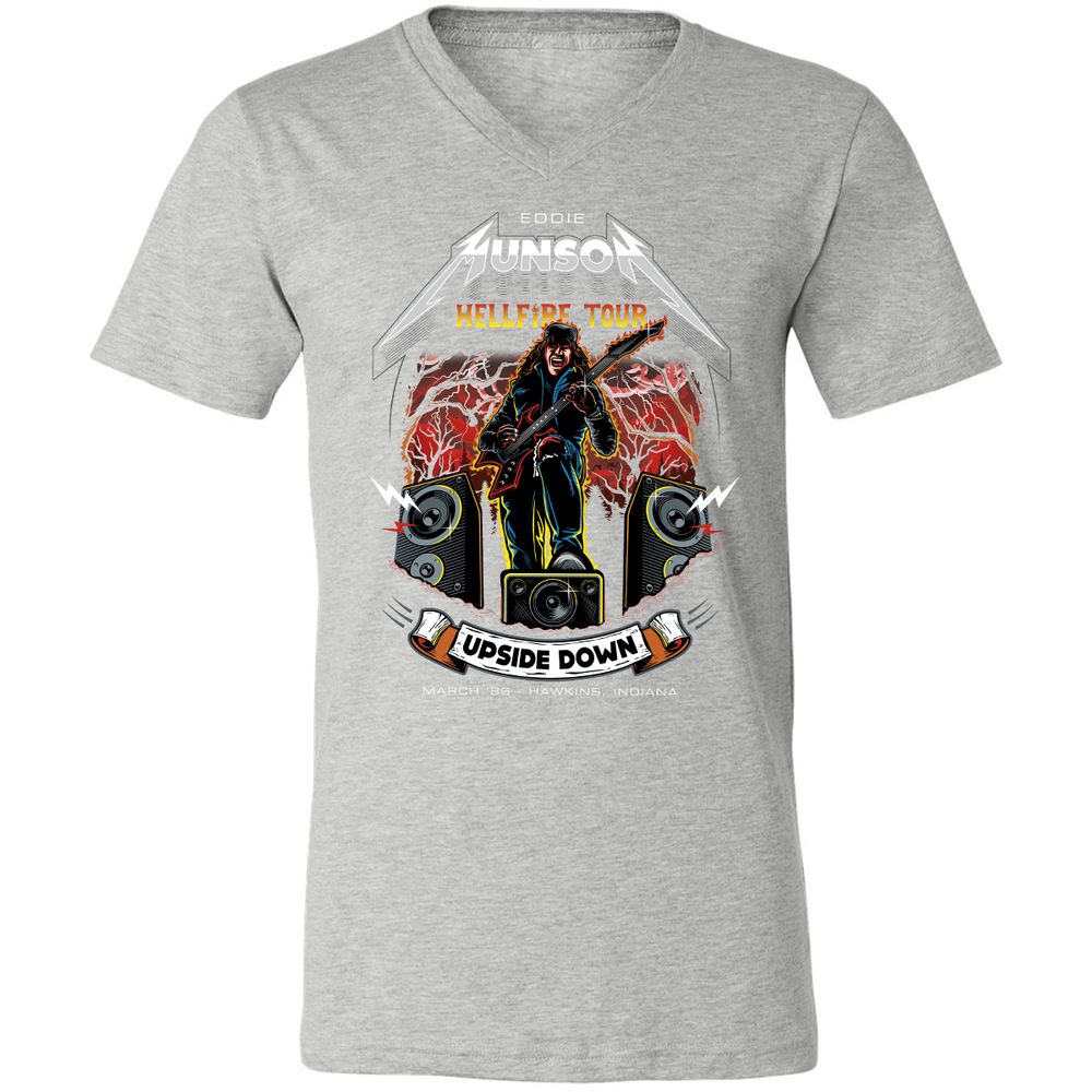 Unisex V-Neck T-Shirt - DTUK2314 - Athletic Heather - 7