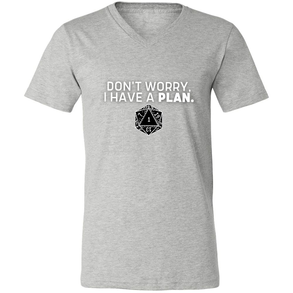 Unisex V-Neck T-Shirt - RQ6R1FUD - Athletic Heather - 7