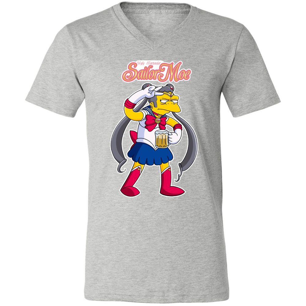 Unisex V-Neck T-Shirt - RP5NB6MK - Athletic Heather - 7