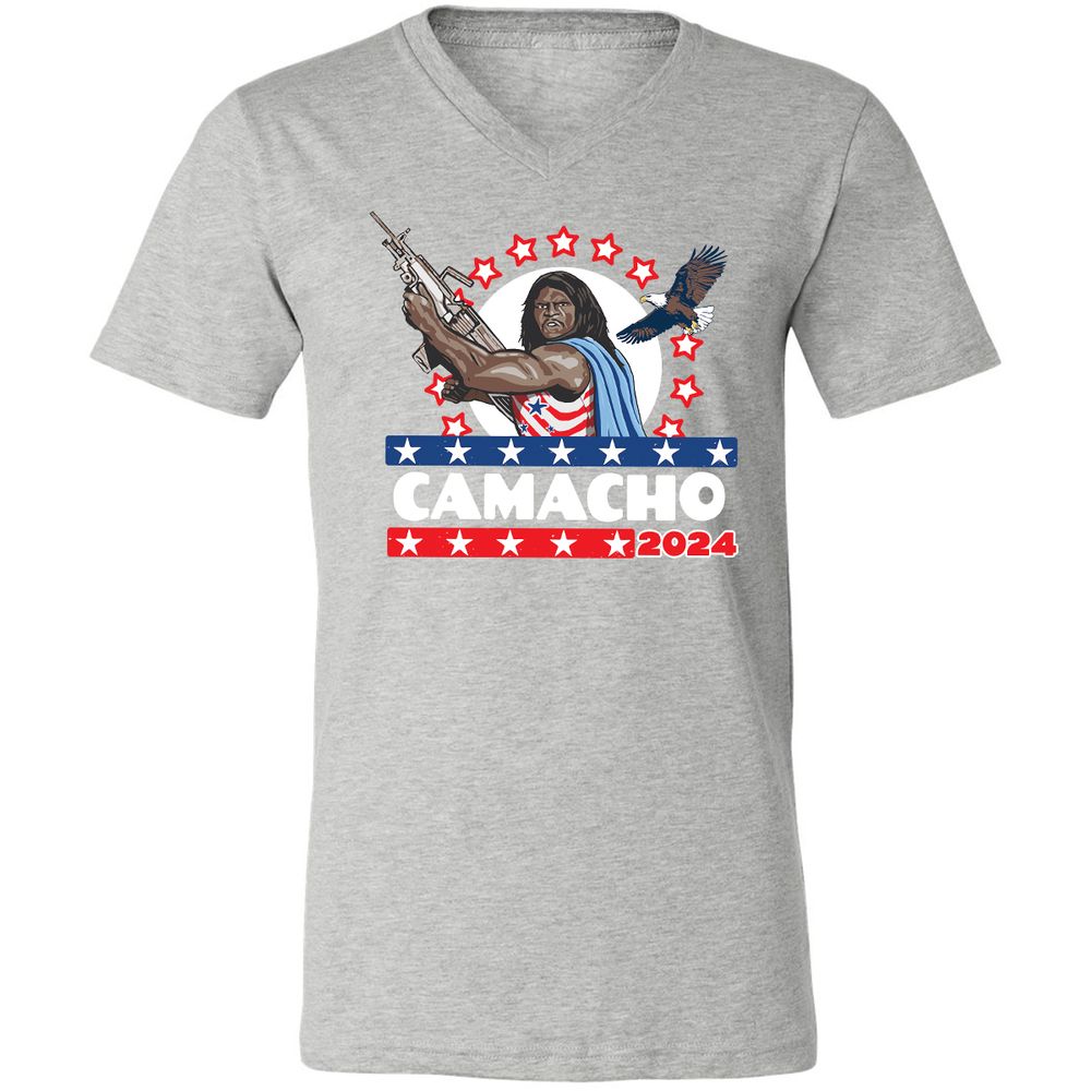 Unisex V-Neck T-Shirt - JTFYLMVE - Athletic Heather - 7