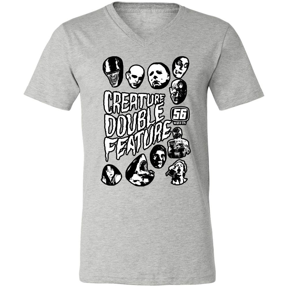 Unisex V-Neck T-Shirt - 7D4TRMYL - Athletic Heather - 7