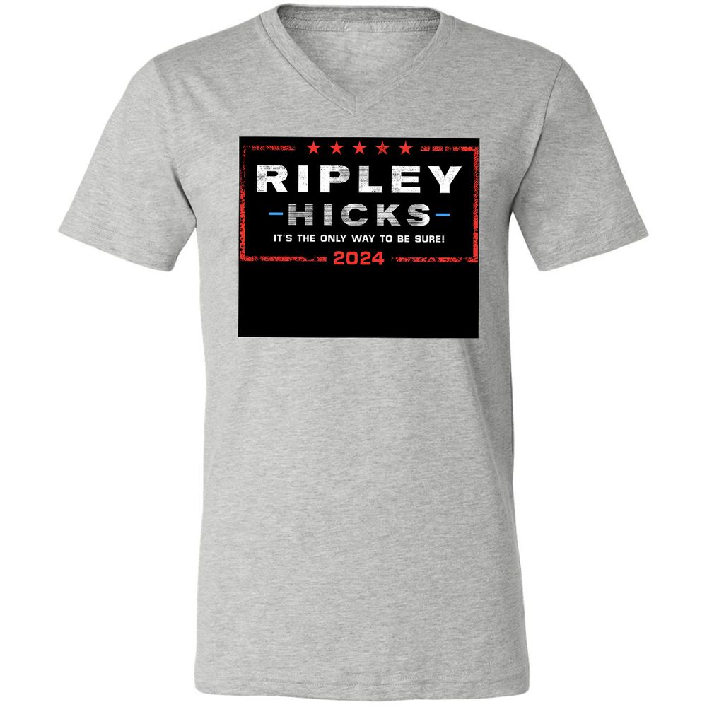 Unisex V-Neck T-Shirt - F7C5NE65 - Athletic Heather - 7