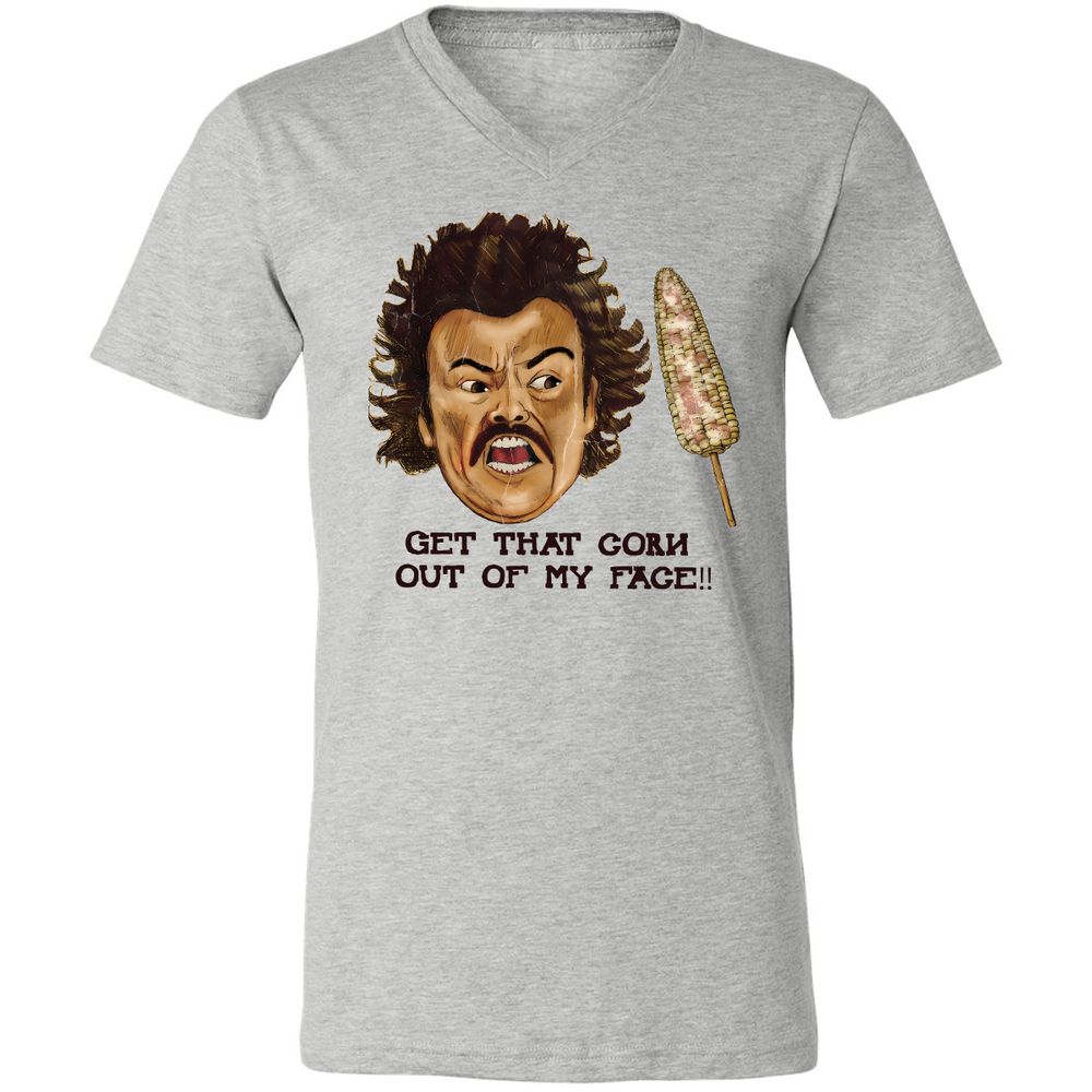 Unisex V-Neck T-Shirt - 6ZWCZHBY - Athletic Heather - 7