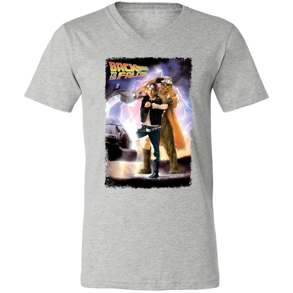 Unisex V-Neck T-Shirt - ASEKK2KJ - Athletic Heather - 7