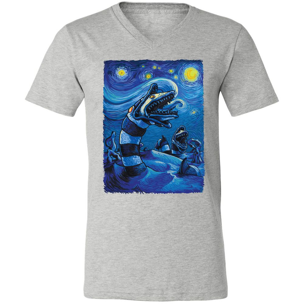 Unisex V-Neck T-Shirt - KTGJBJ3R - Athletic Heather - 7