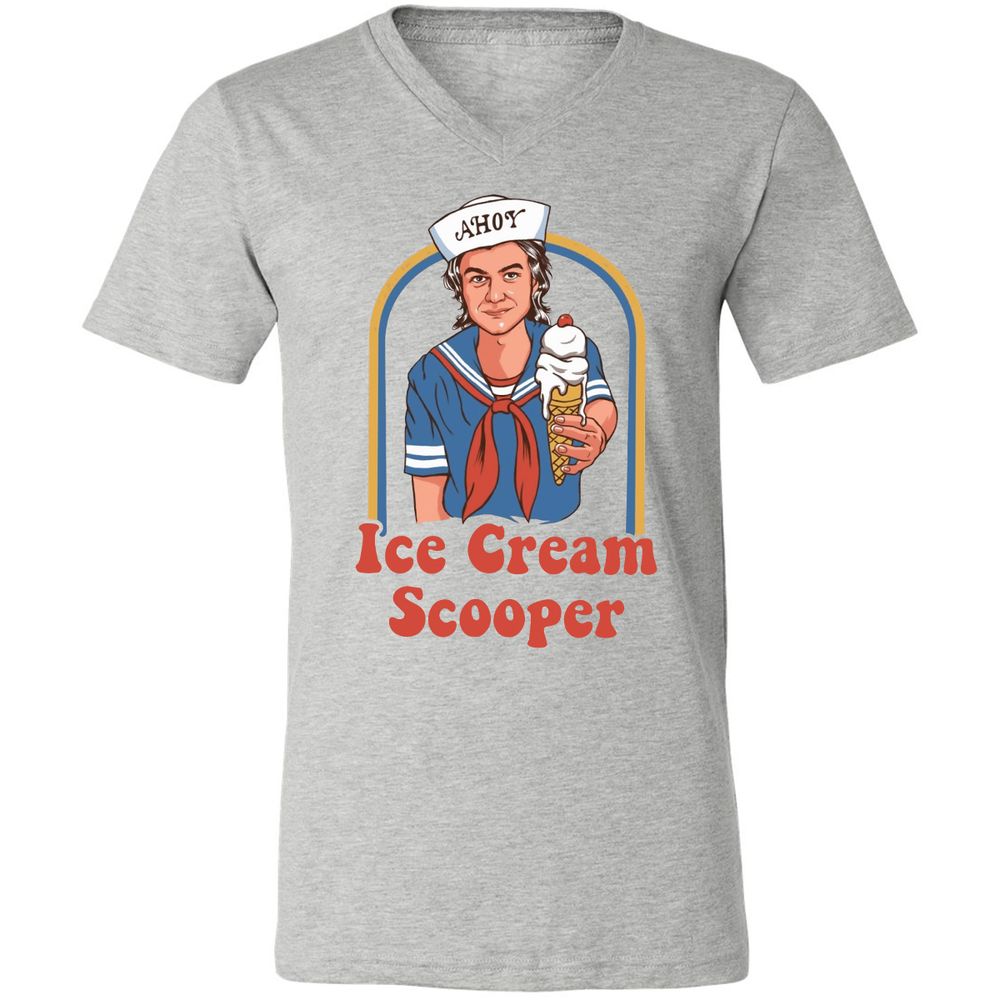 Unisex V-Neck T-Shirt - 7W7LL9UV - Athletic Heather - 7