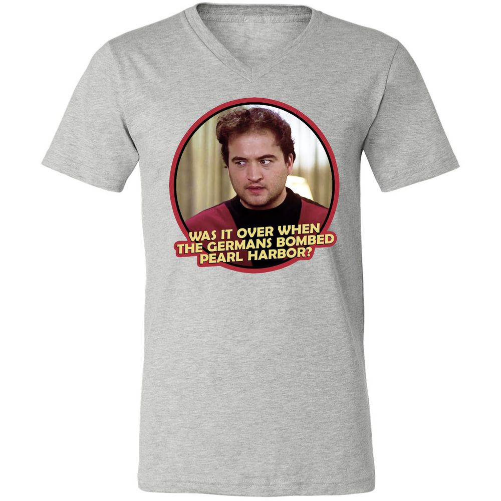 Unisex V-Neck T-Shirt - ZCMRY1ND - Athletic Heather - 7
