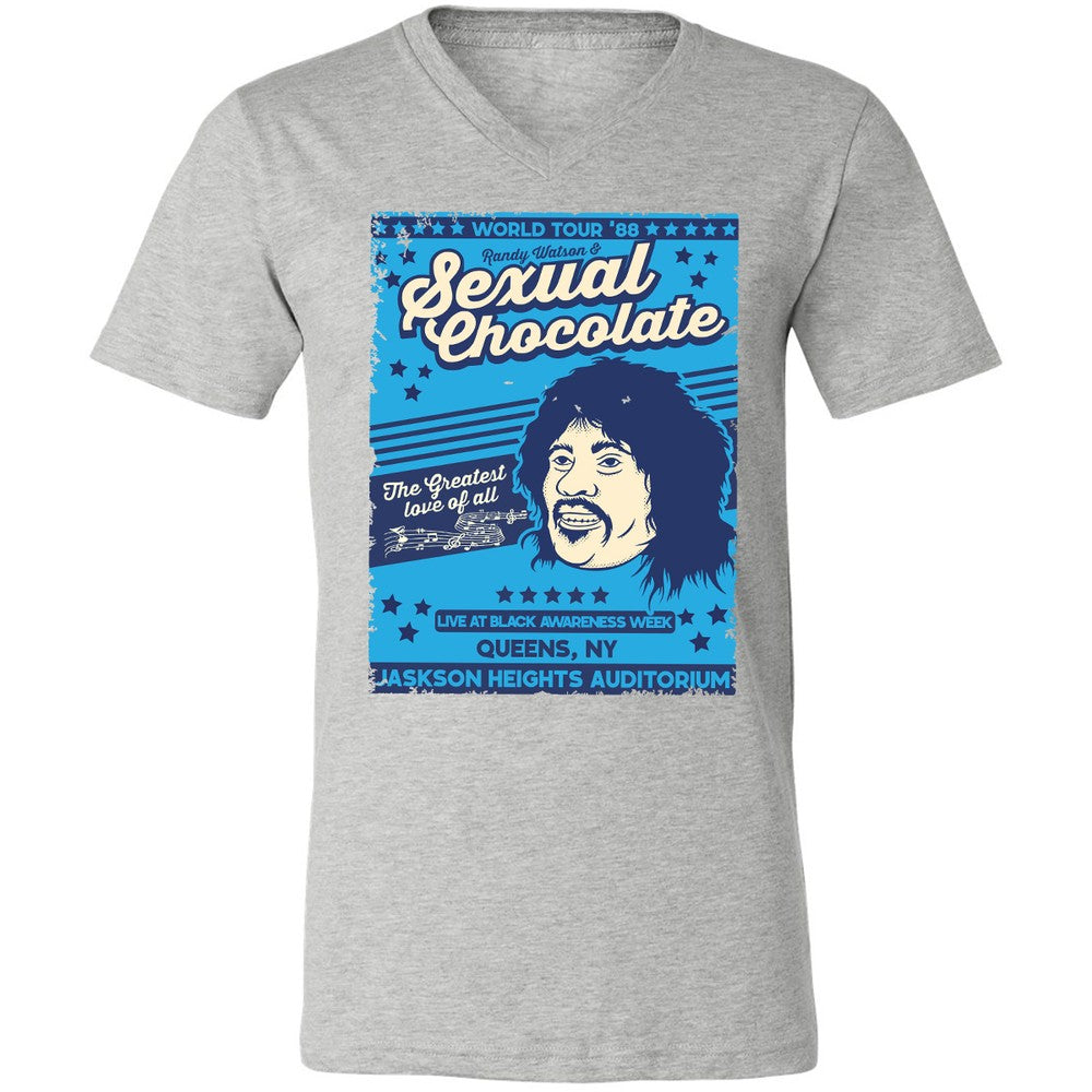 Unisex V-Neck T-Shirt - YM7GA5E7 - Athletic Heather - 7