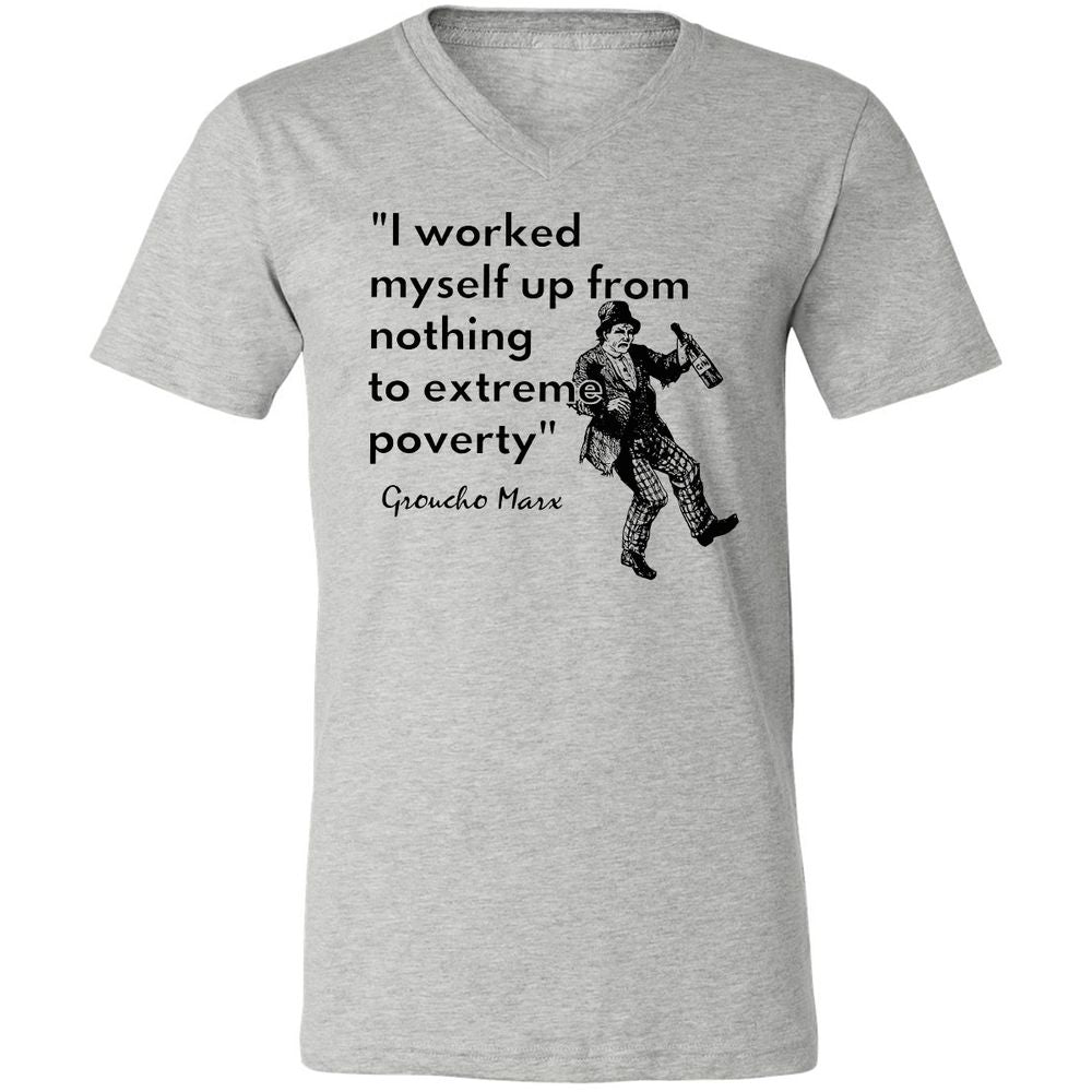 Unisex V-Neck T-Shirt - NUAAFYD3 - Athletic Heather - 7