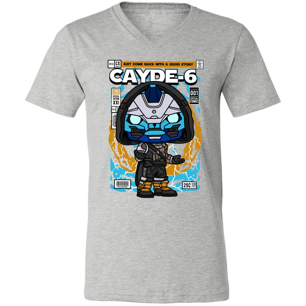 Unisex V-Neck T-Shirt - BBC15D3Q - Athletic Heather - 7