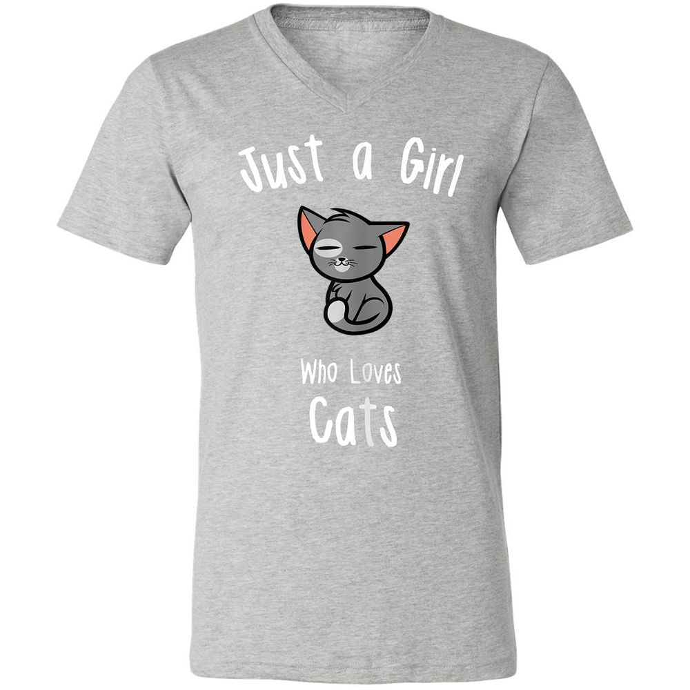 Unisex V-Neck T-Shirt - 7RWTCV67 - Athletic Heather - 7