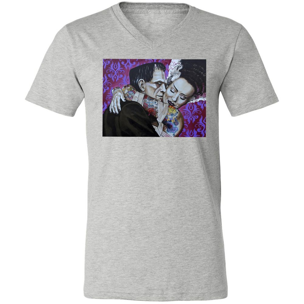 Unisex V-Neck T-Shirt - RCQC123J - Athletic Heather - 7