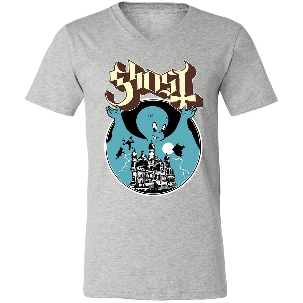 Unisex V-Neck T-Shirt - JWCS5191 - Athletic Heather - 7