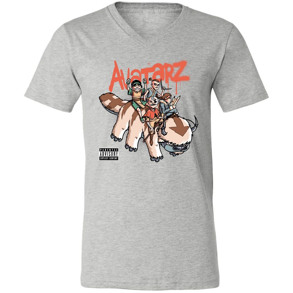 Unisex V-Neck T-Shirt - 6ESGXQNT - Athletic Heather - 7