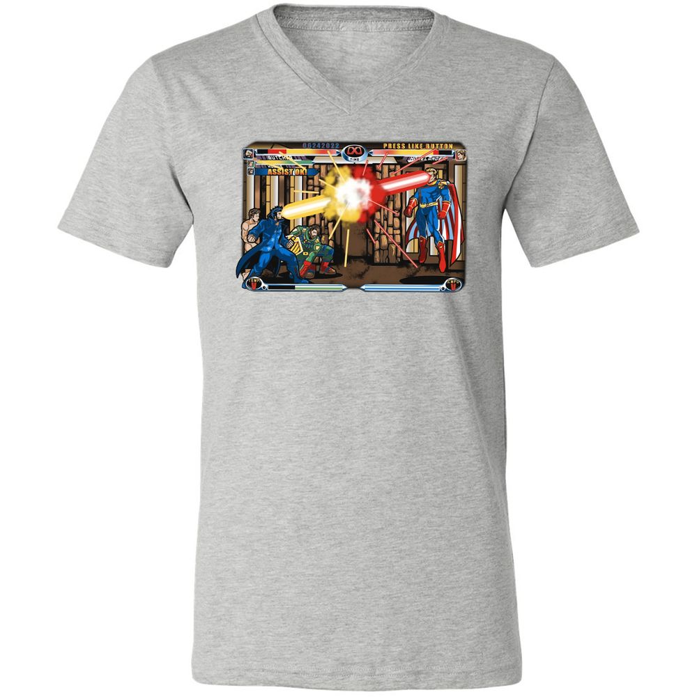 Unisex V-Neck T-Shirt - HQW6FF1K - Athletic Heather - 7