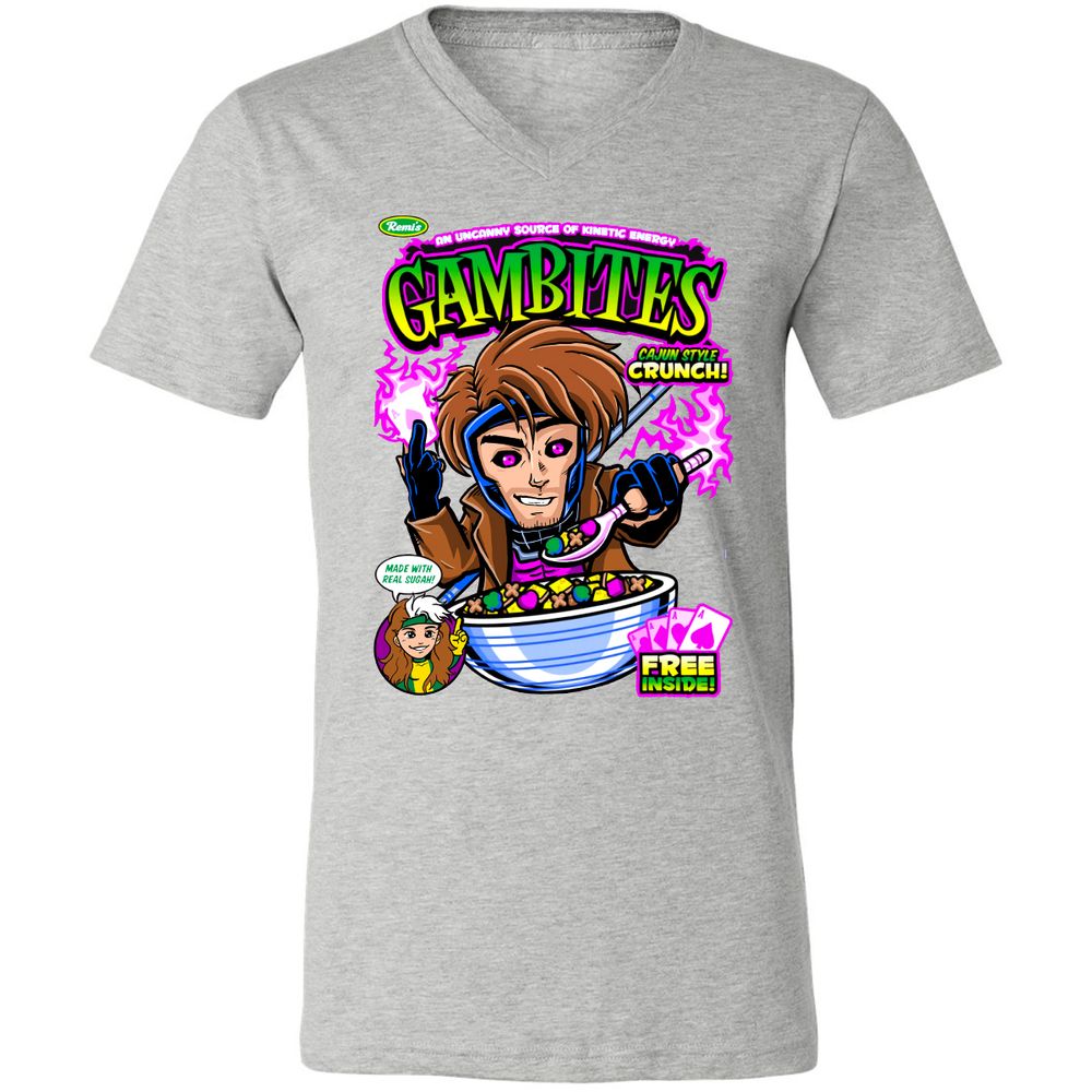 Unisex V-Neck T-Shirt - 6VLXEYAB - Athletic Heather - 7