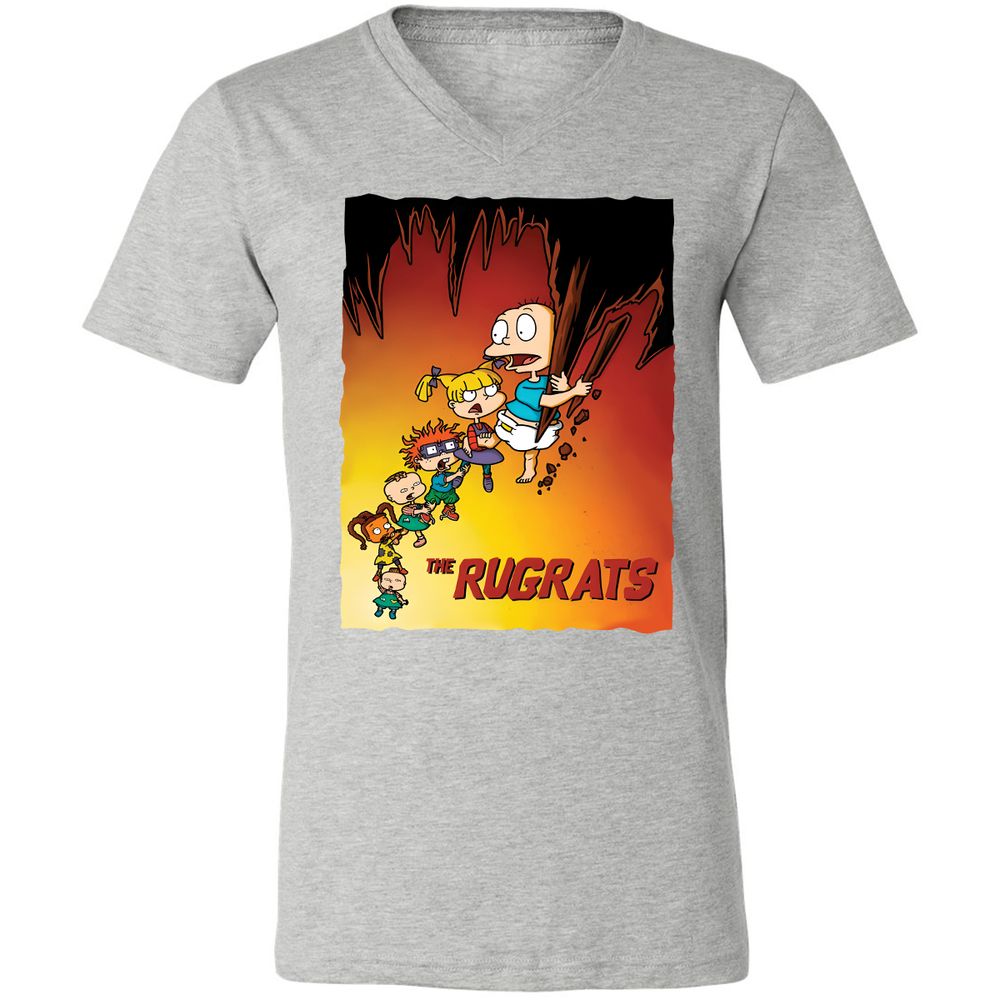 Unisex V-Neck T-Shirt - 7DX1RQSQ - Athletic Heather - 7