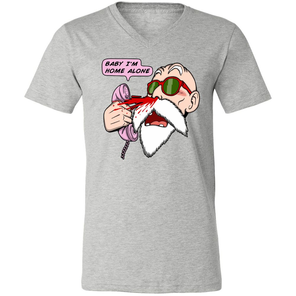 Unisex V-Neck T-Shirt - HH64NSM6 - Athletic Heather - 7