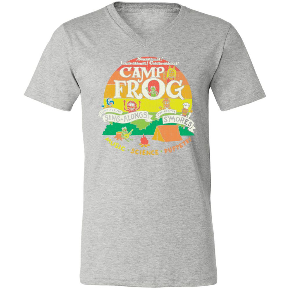 Unisex V-Neck T-Shirt - VRPUWMZB - Athletic Heather - 7