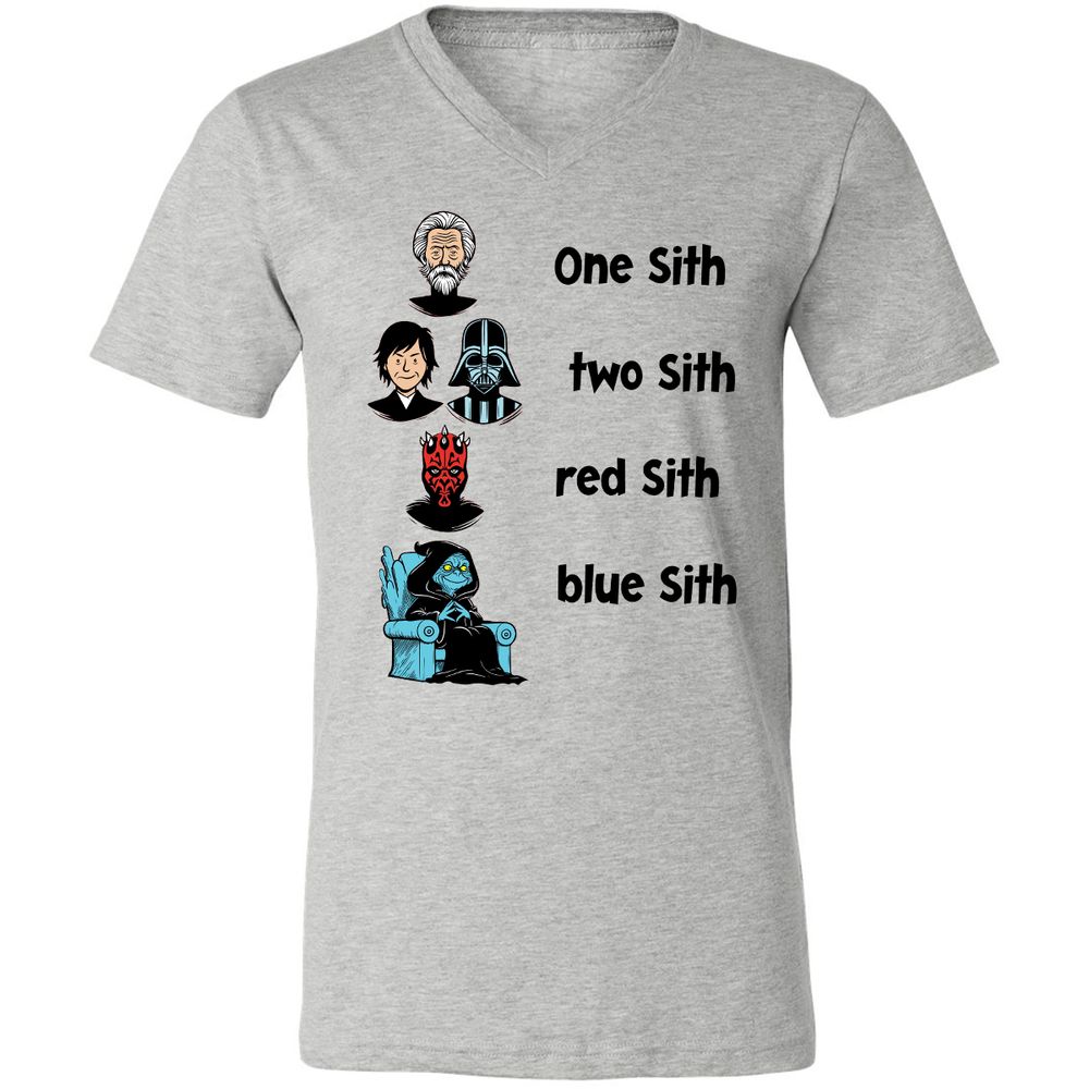 Unisex V-Neck T-Shirt - SV2YJG8X - Athletic Heather - 7