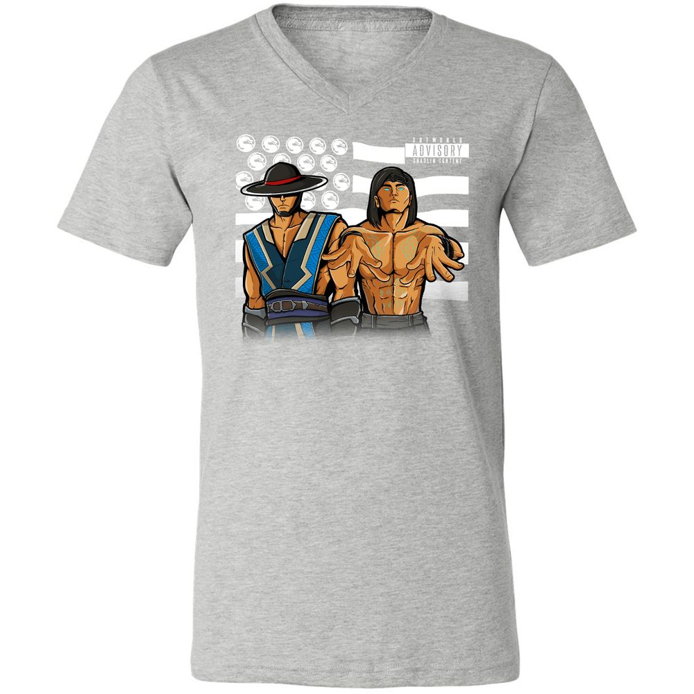 Unisex V-Neck T-Shirt - HZHQRXWW - Athletic Heather - 7
