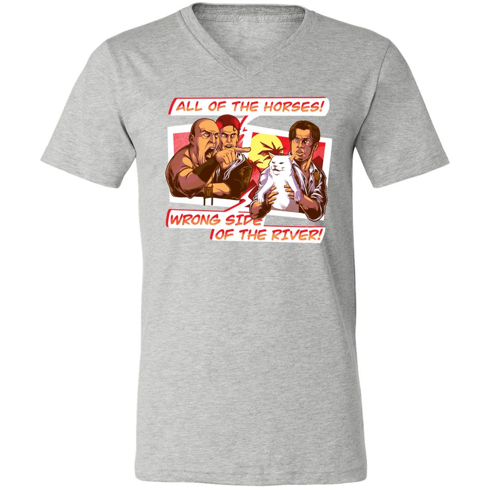 Unisex V-Neck T-Shirt - AZ8CQ8NF - Athletic Heather - 7