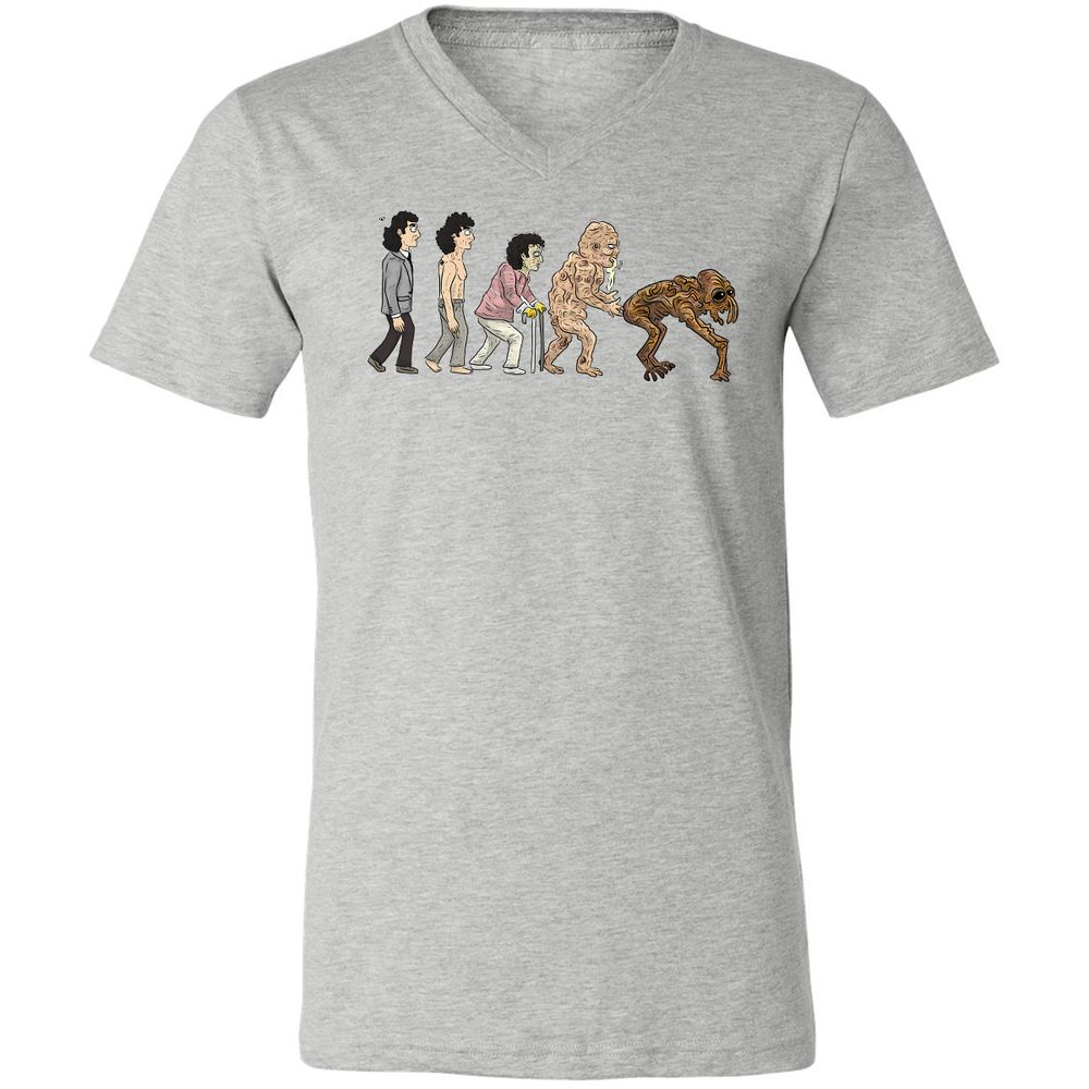 Unisex V-Neck T-Shirt - 21LH8B8B - Athletic Heather - 7