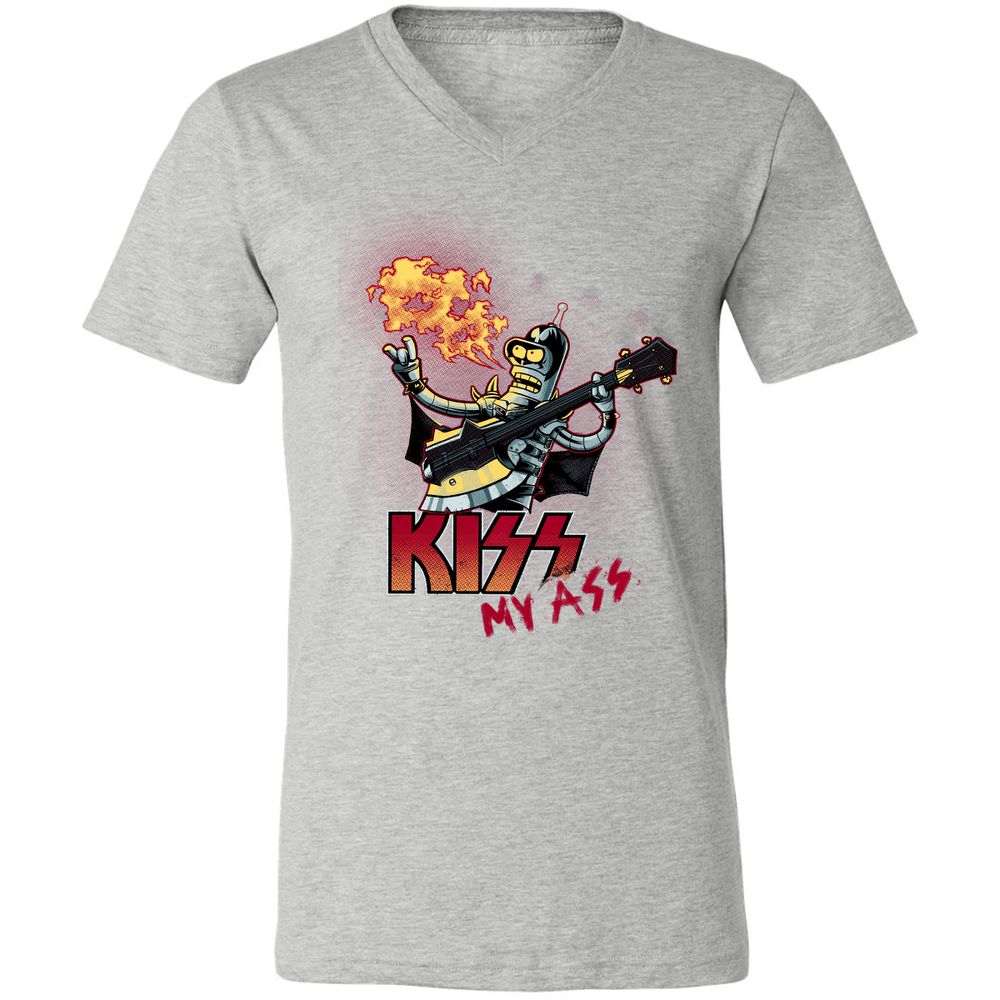 Unisex V-Neck T-Shirt - 385QWLQB - Athletic Heather - 7