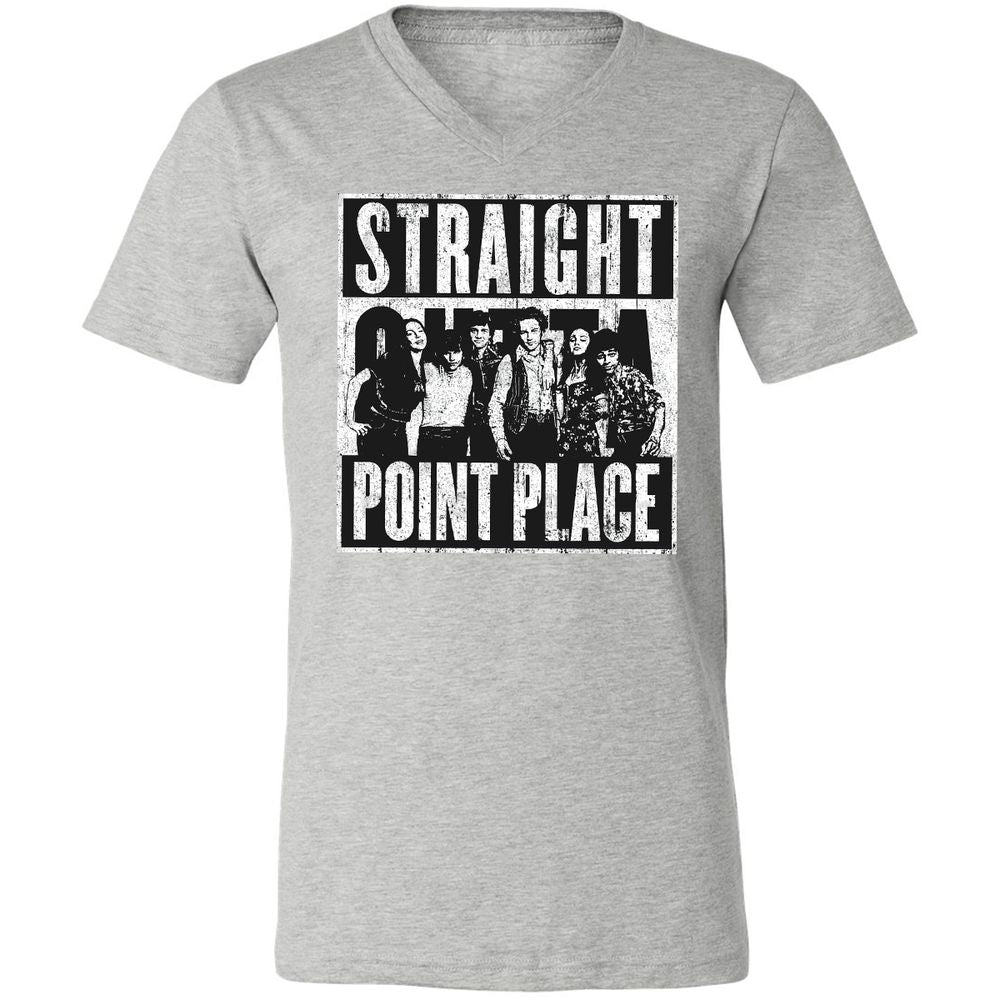 Unisex V-Neck T-Shirt - 49ZE5VGG - Athletic Heather - 7