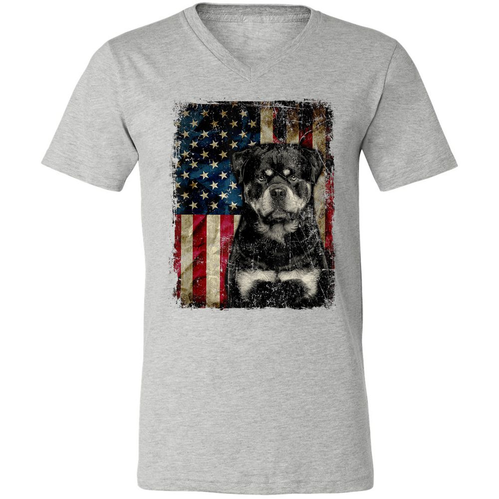 Unisex V-Neck T-Shirt - AXD486L6 - Athletic Heather - 7
