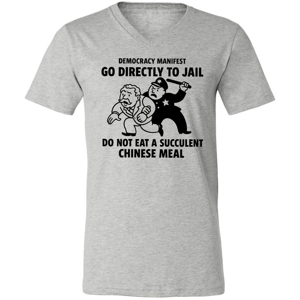 Unisex V-Neck T-Shirt - T5Y4XNMA - Athletic Heather - 7
