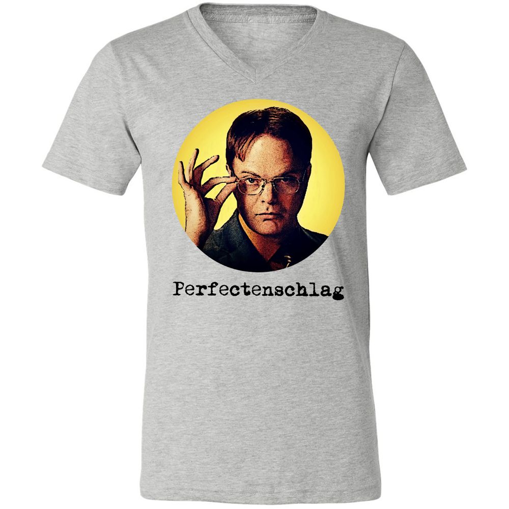 Unisex V-Neck T-Shirt - B7UVLTZT - Athletic Heather - 7