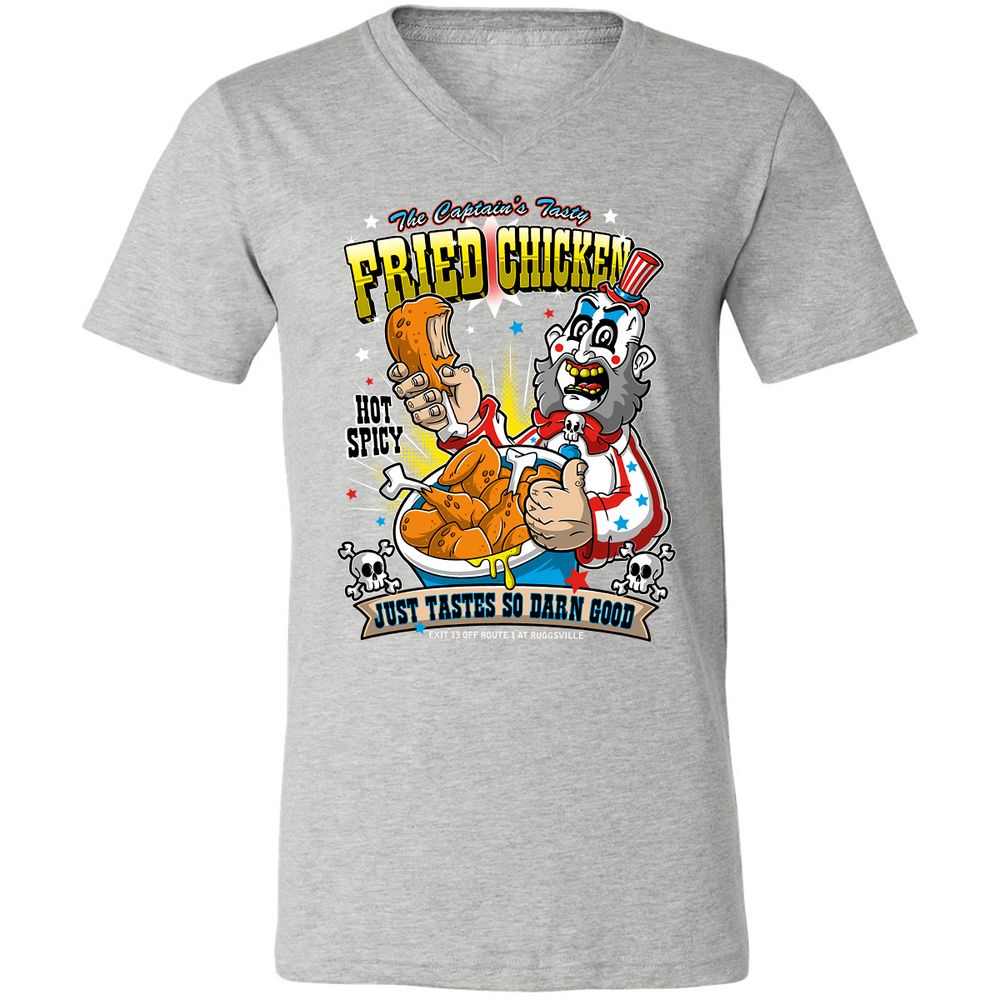 Unisex V-Neck T-Shirt - AFTCLY4Q - Athletic Heather - 7