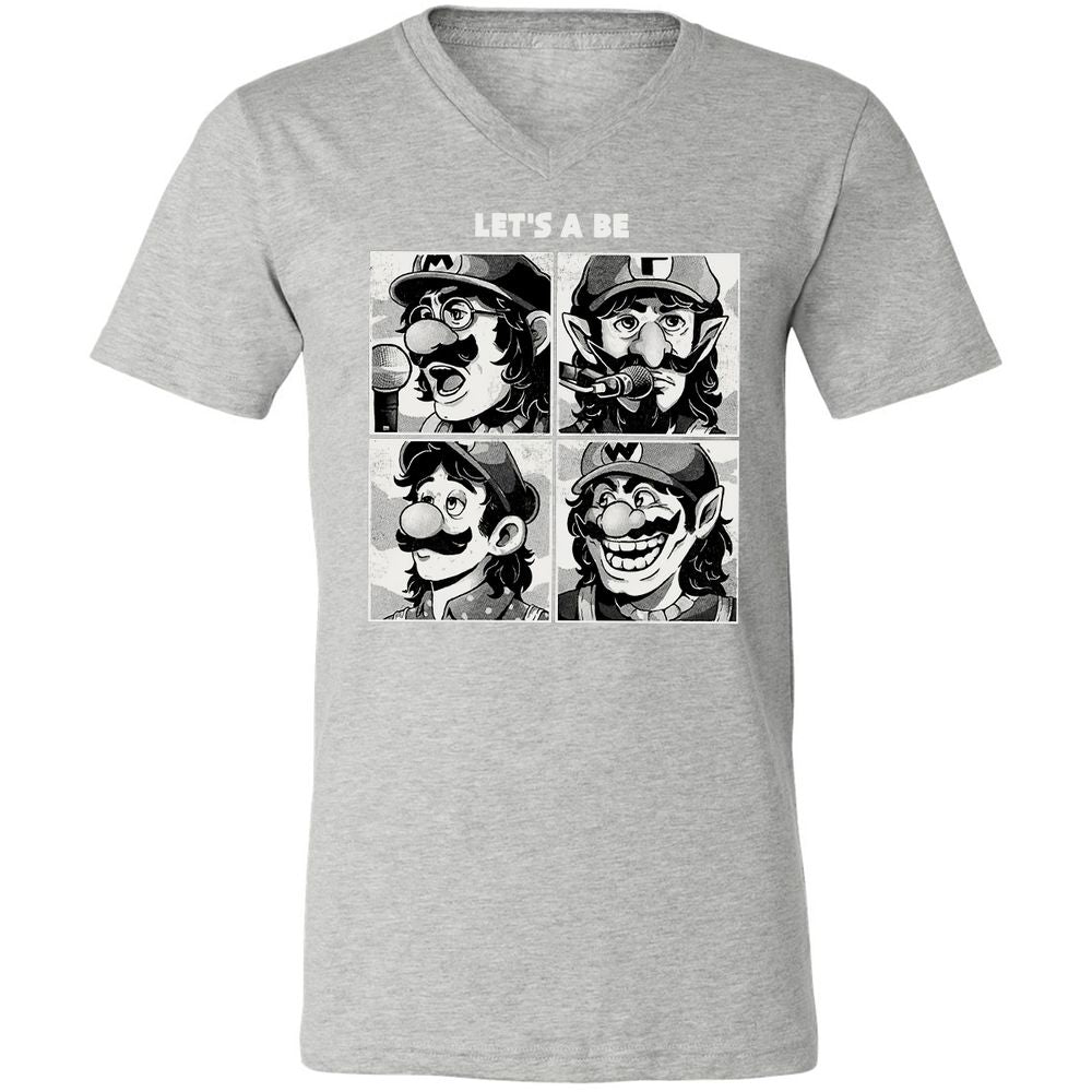Unisex V-Neck T-Shirt - WH5C9F5V - Athletic Heather - 7