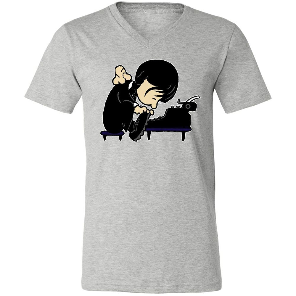 Unisex V-Neck T-Shirt - XN2BHXFV - Athletic Heather - 7
