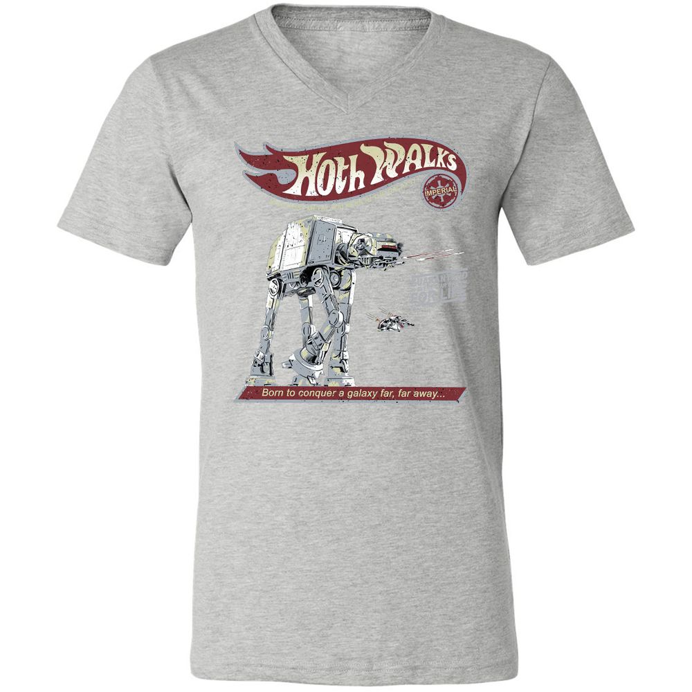 Unisex V-Neck T-Shirt - 6GH92EWL - Athletic Heather - 7