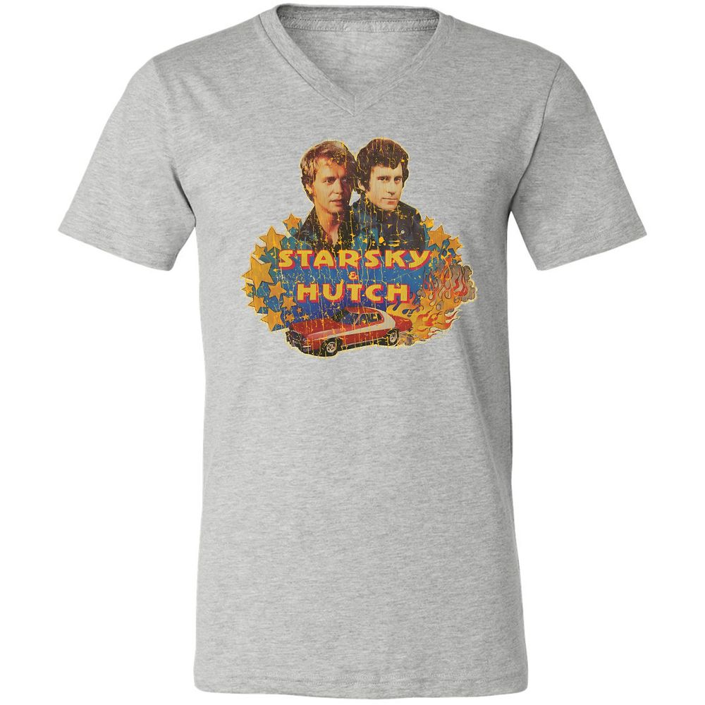 Unisex V-Neck T-Shirt - ZNB8SQLQ - Athletic Heather - 7