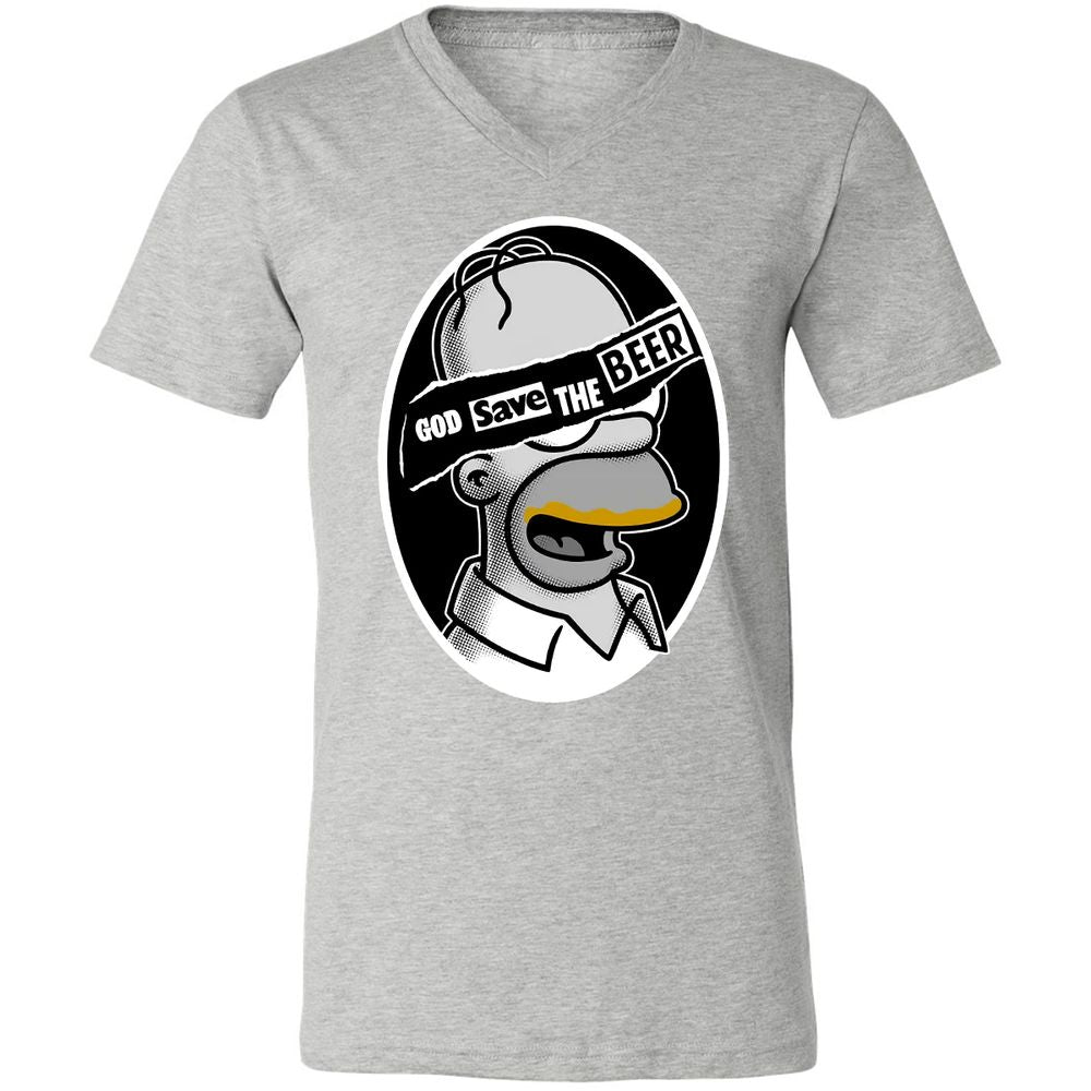 Unisex V-Neck T-Shirt - LUZ5T3XA - Athletic Heather - 7