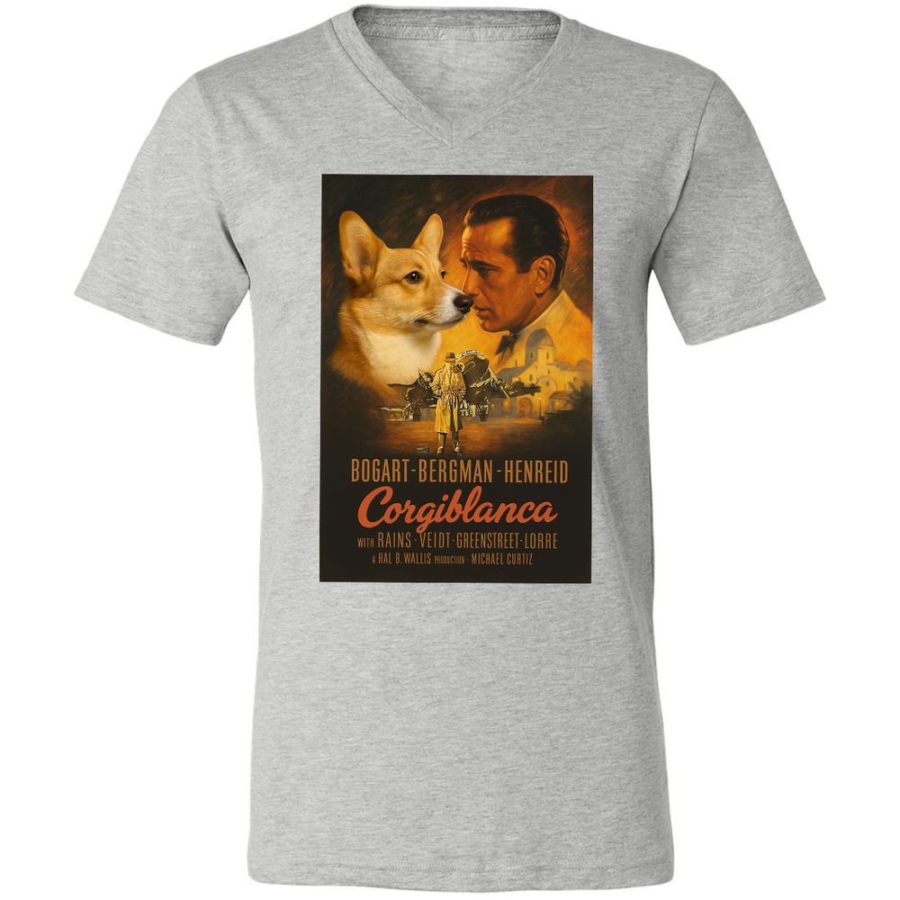 Unisex V-Neck T-Shirt - G7T25YXS - Athletic Heather - 7
