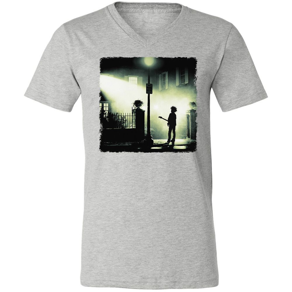 Unisex V-Neck T-Shirt - HYX4YM3F - Athletic Heather - 7