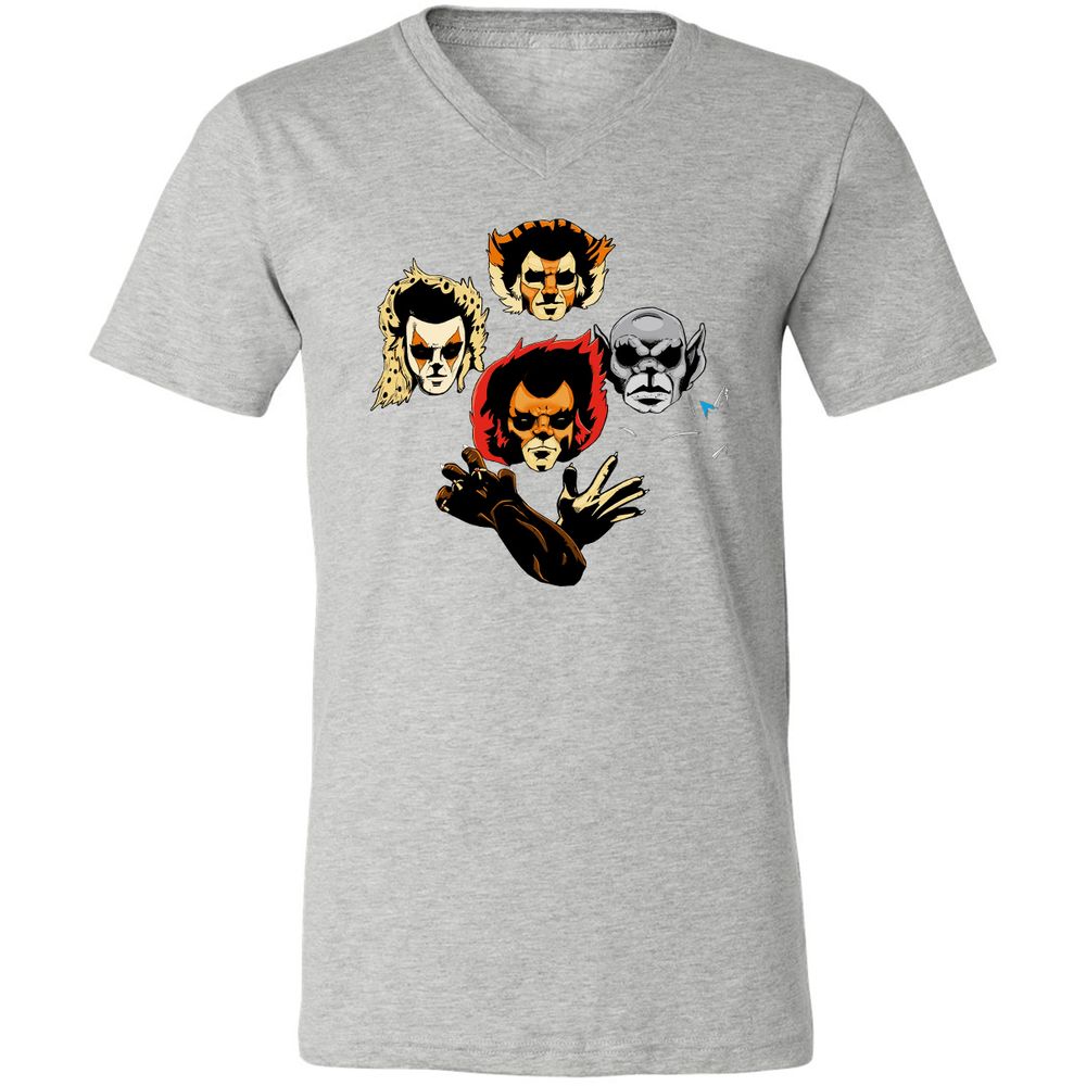 Unisex V-Neck T-Shirt - 4PLA6T9G - Athletic Heather - 7