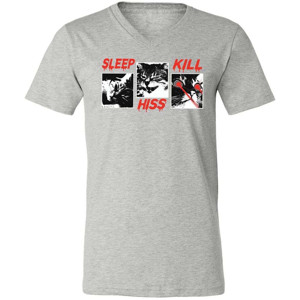 Unisex V-Neck T-Shirt - BXA9SEL9 - Athletic Heather - 7