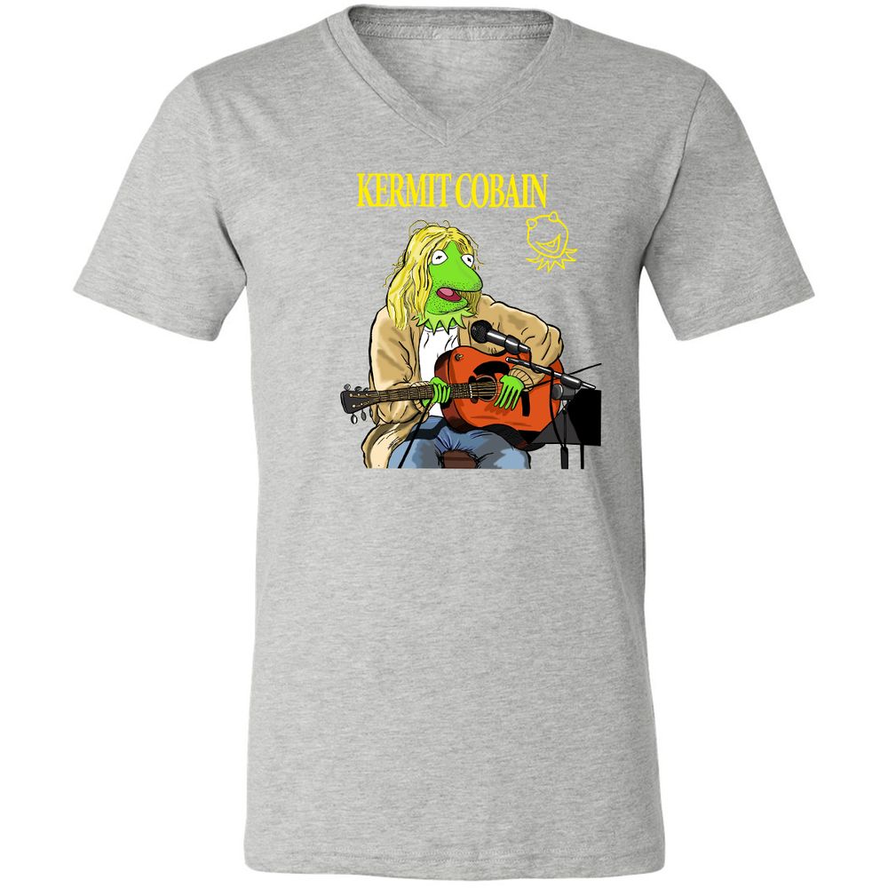 Unisex V-Neck T-Shirt - 5UNSC6L1 - Athletic Heather - 7