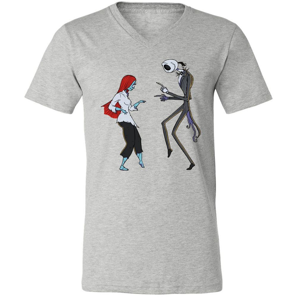 Unisex V-Neck T-Shirt - 84QCUNVN - Athletic Heather - 7
