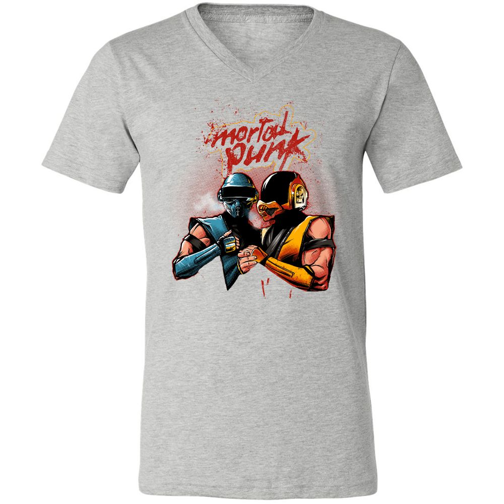 Unisex V-Neck T-Shirt - 4CFC43DX - Athletic Heather - 7