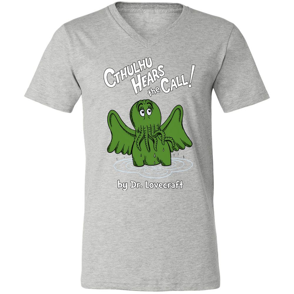 Unisex V-Neck T-Shirt - DLG28ZD2 - Athletic Heather - 7