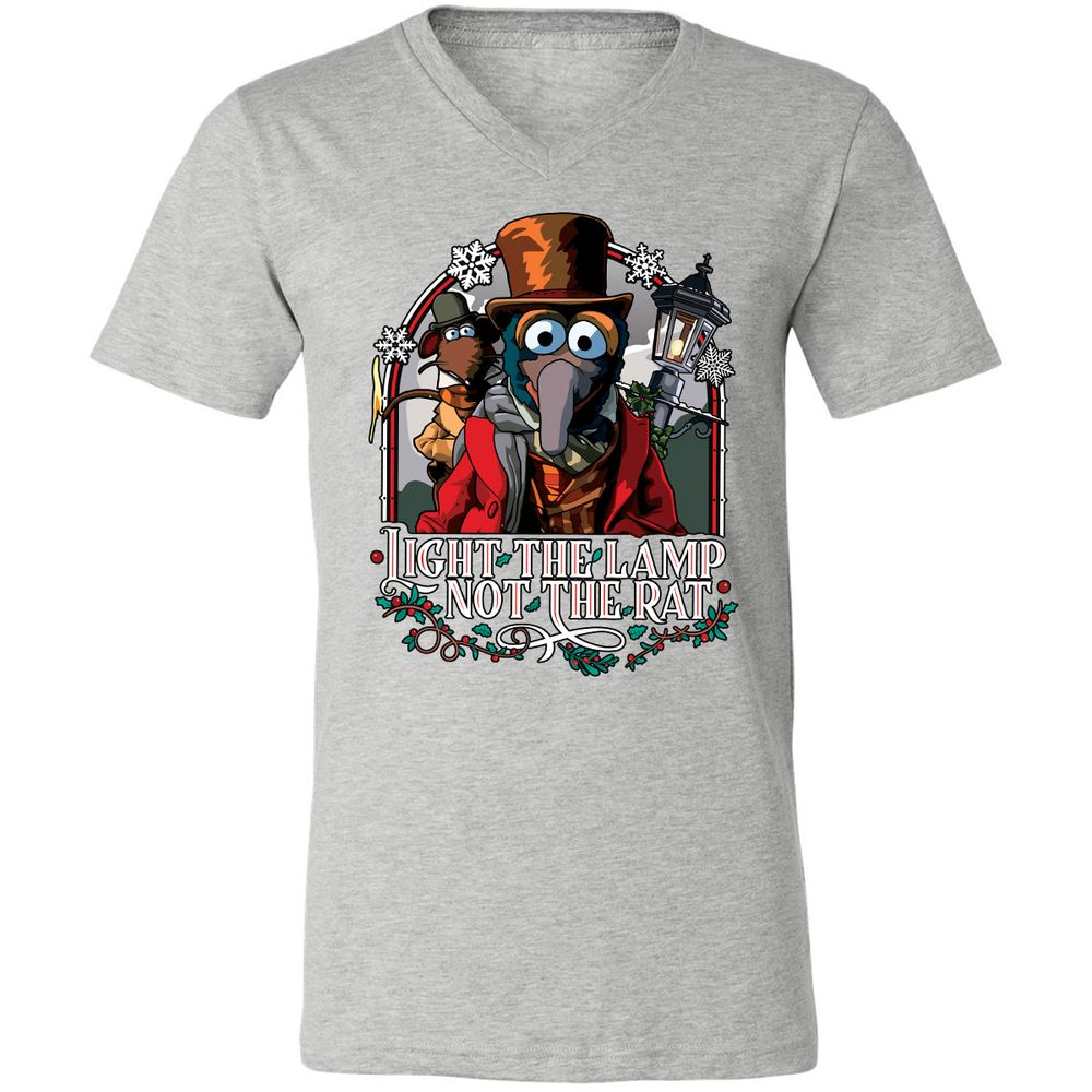 Unisex V-Neck T-Shirt - F2BNUMAW - Athletic Heather - 7