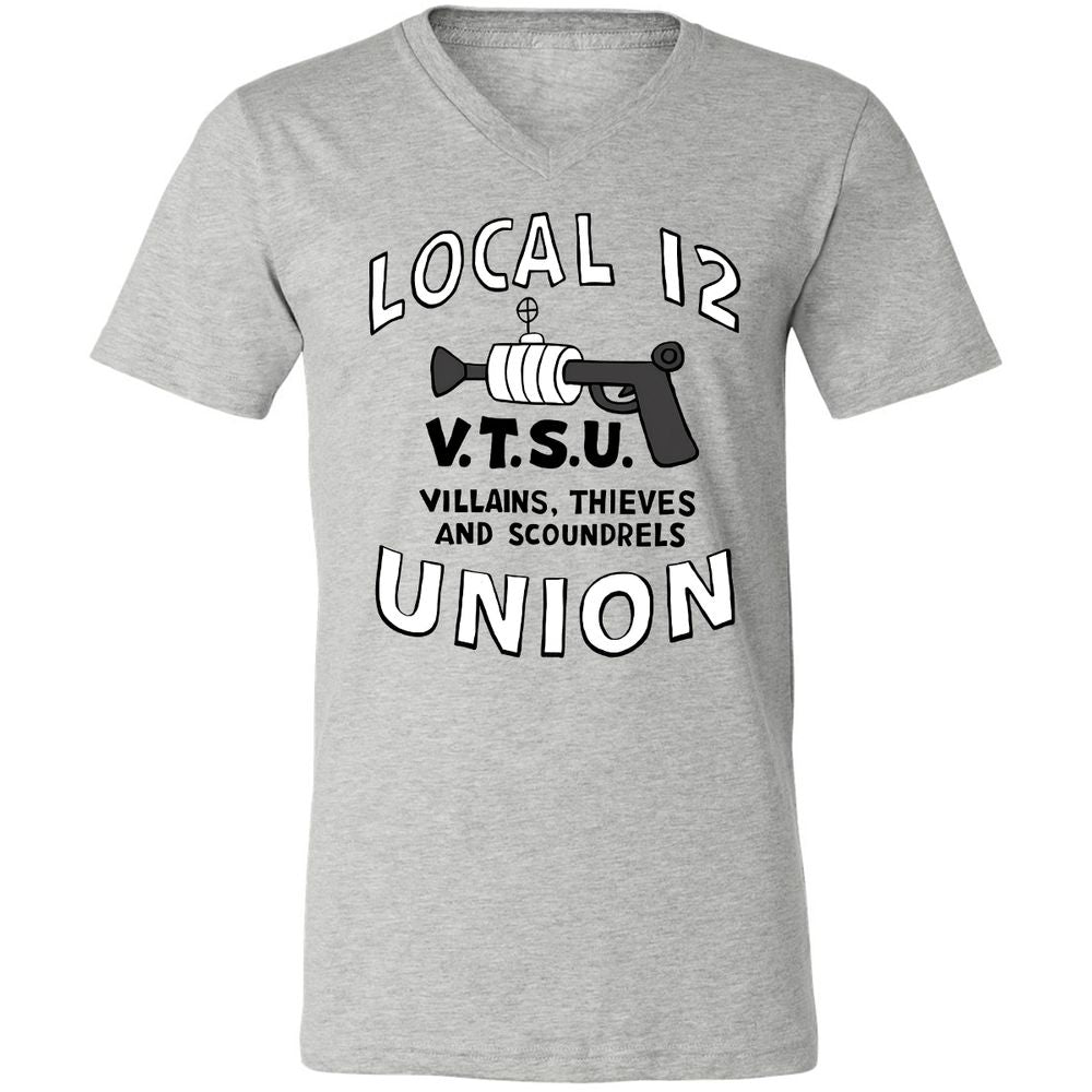 Unisex V-Neck T-Shirt - 9Z258ZLV - Athletic Heather - 7
