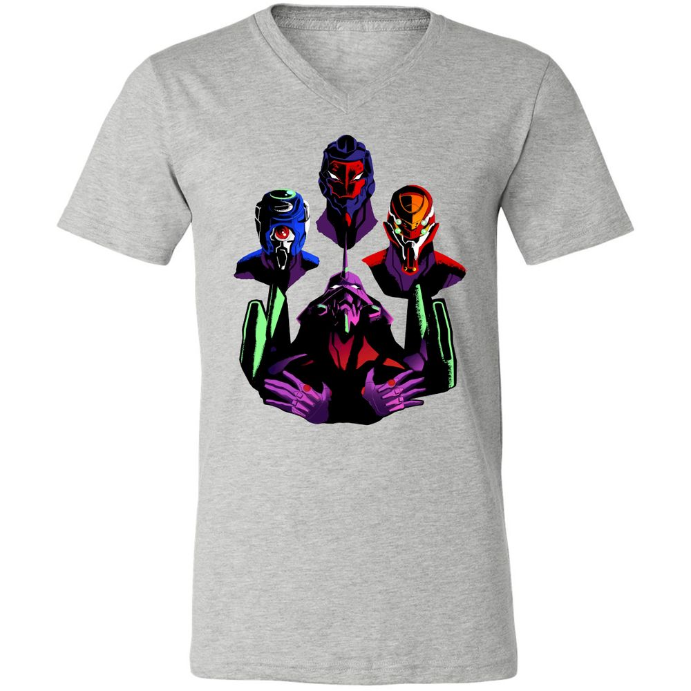 Unisex V-Neck T-Shirt - 7RPGW4W7 - Athletic Heather - 7